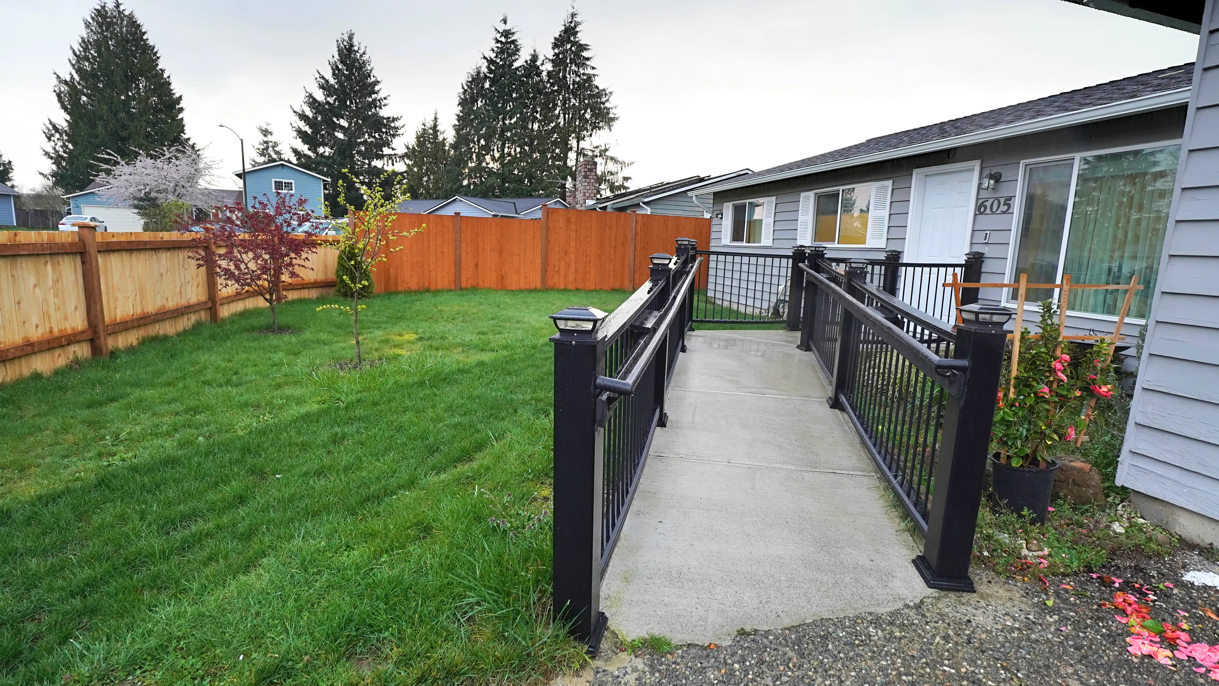 Accessible ramp entrance