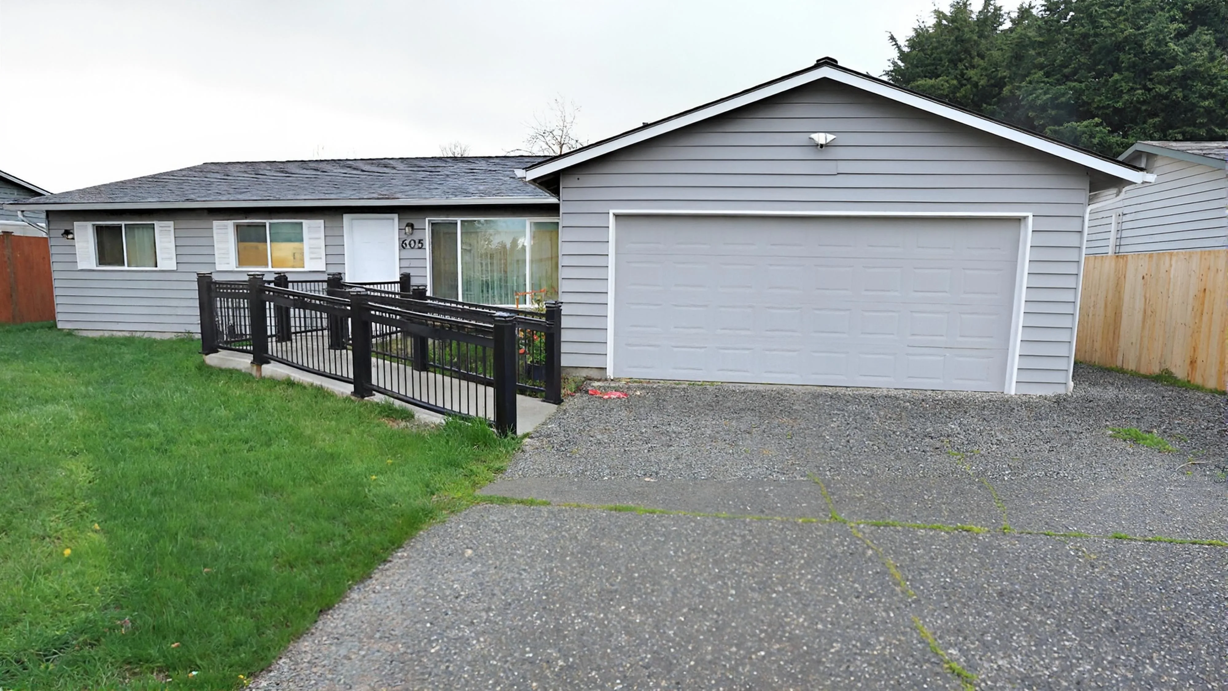 Home exterior with garage