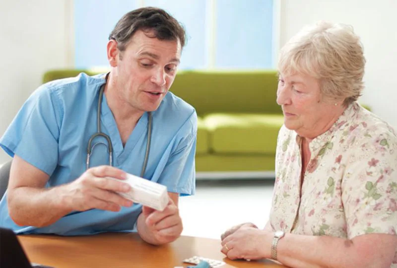 Caregiver providing personalized rehab support